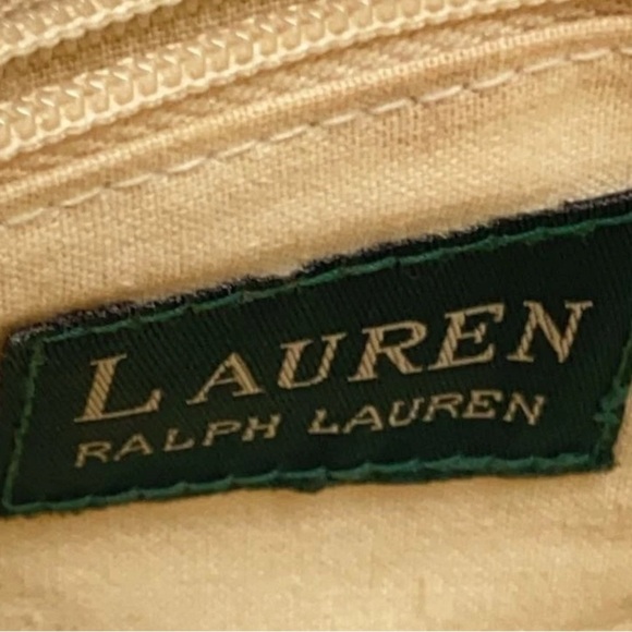 Lauren Ralph Lauren small wicker bottom floral  tote - Picture 5 of 16